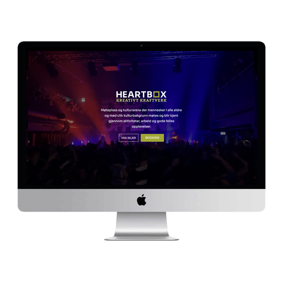 Heartbox lillehammer nettside studio Laura van As webdesign